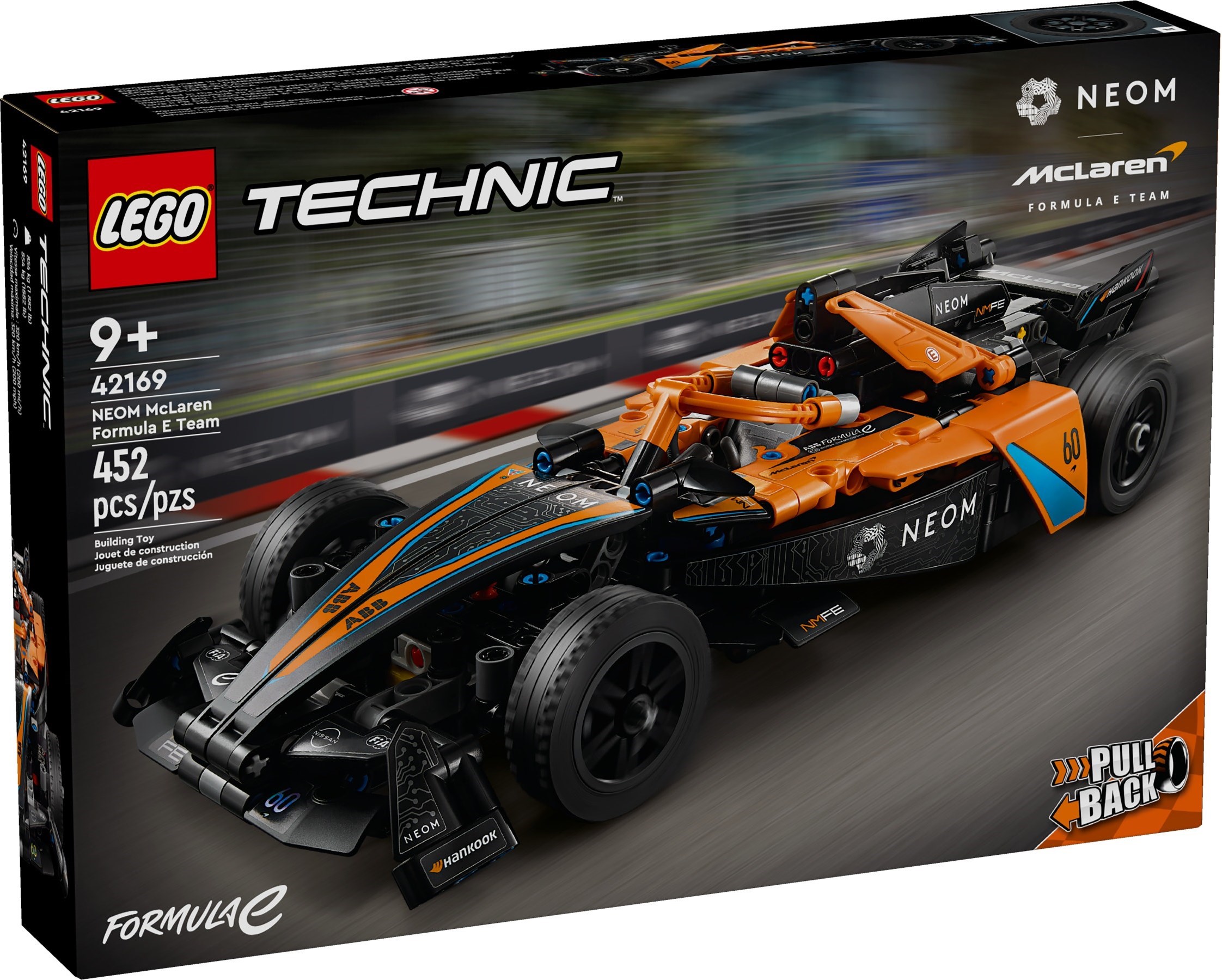 Изображение товара Конструктор LEGO Technic Formula E NEOM McLaren 42169 2274 деталей для детей Изображение товара Конструктор LEGO Technic Formula E NEOM McLaren 42169 2274 деталей для детей