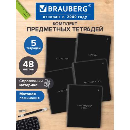 Тетрадь Brauberg 48 лист. 5 шт.