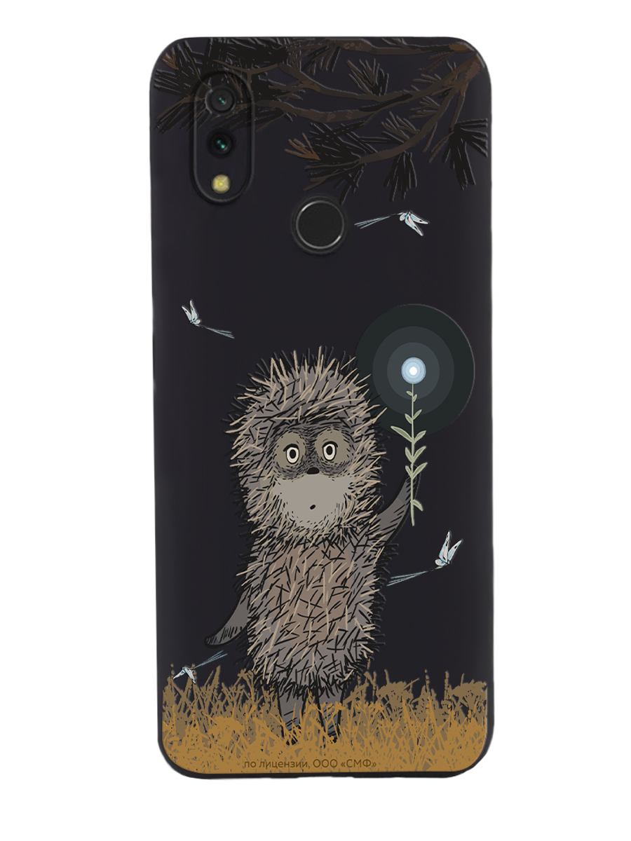 Силиконовый чехол Mcover для смартфона Xiaomi Redmi Note 7 Союзмультфильм Ежик в тумане и фонарик - фото 1
