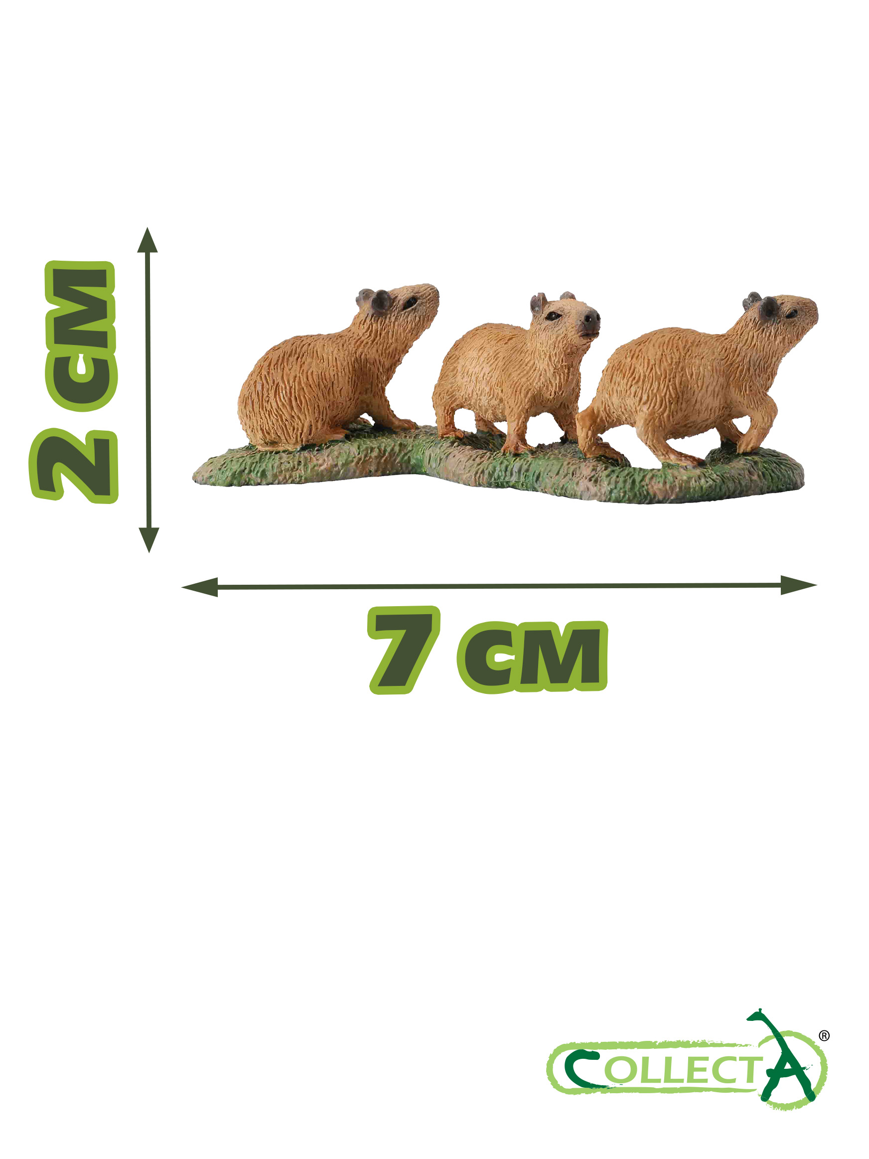 Фигурка Collecta Детеныши Капибары на платформе - фото 2
