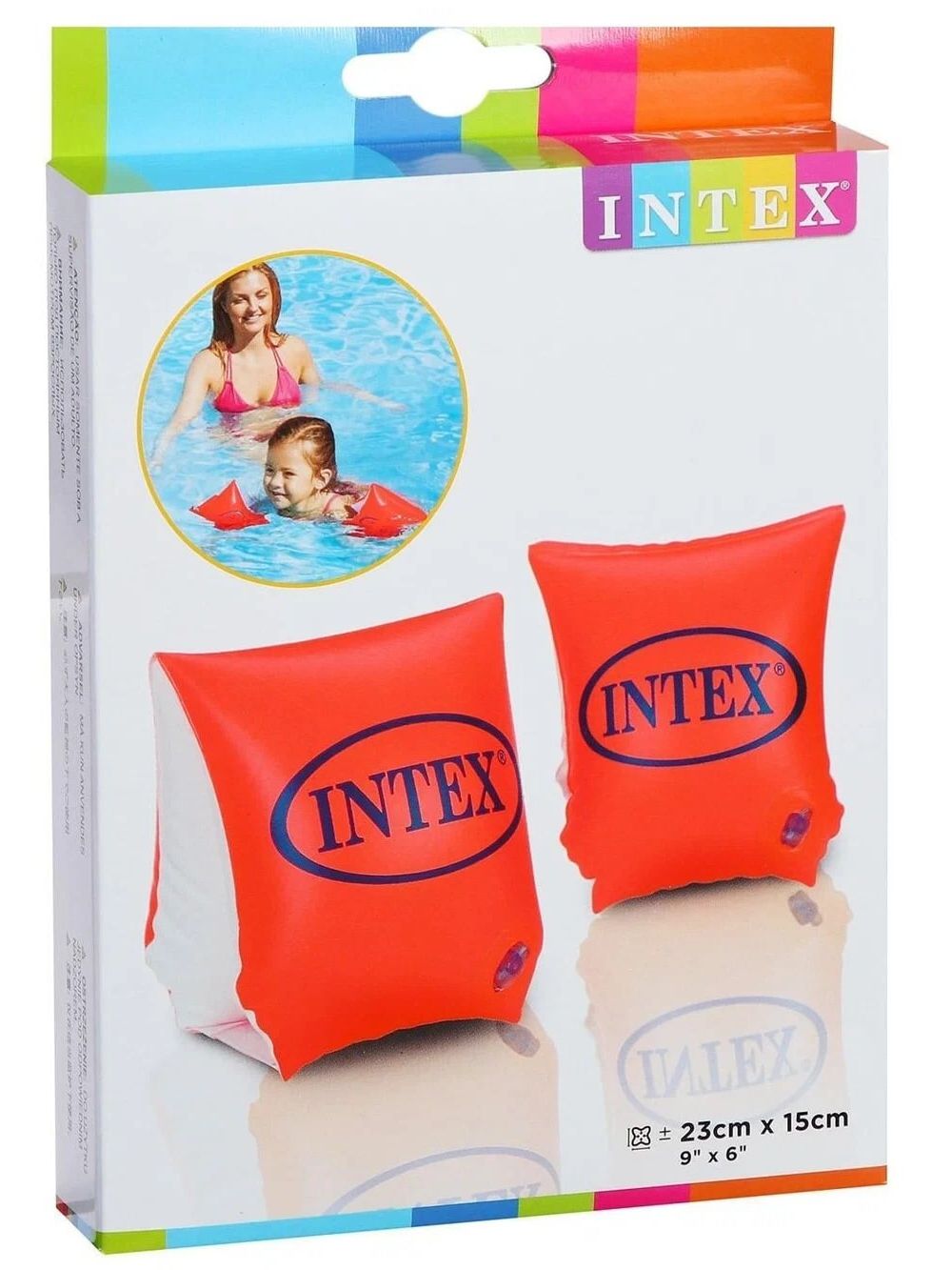 Нарукавники для плавания детские Intex рукава надувные 3-6 лет для девочки и для мальчика - фото 4