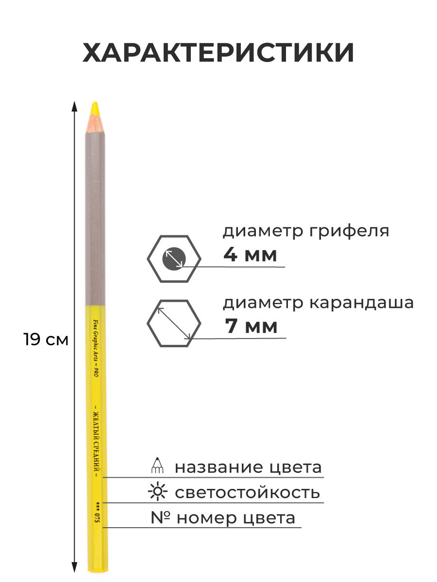 Карандаши цветные Малевичъ 15 шт. - фото 2