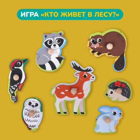 Игрушка Mapacha рамка-вкладыш Монтессори Мелкая моторика