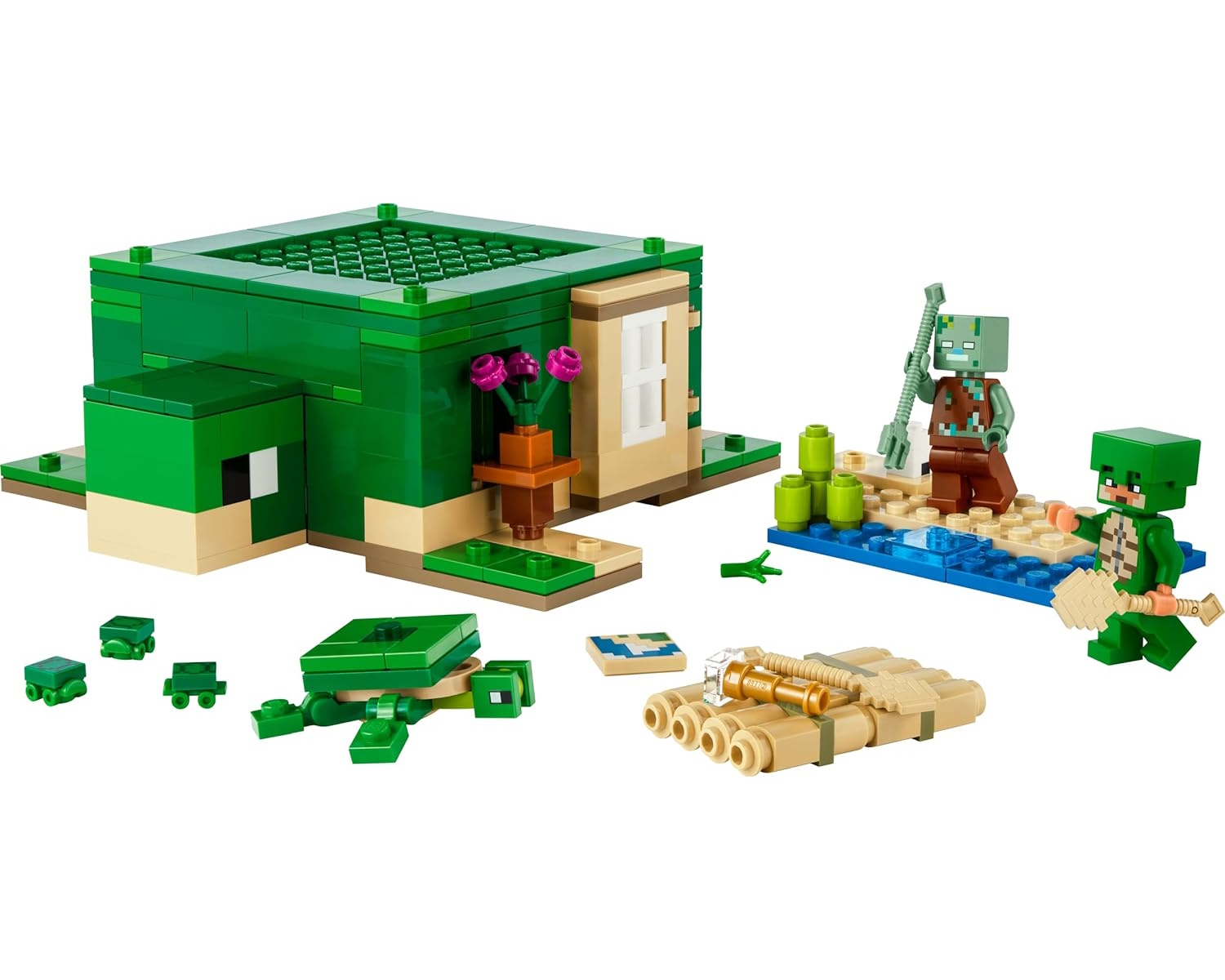 Конструктор LEGO Minecraft Черепаший пляжный домик 234 дет. - фото 2