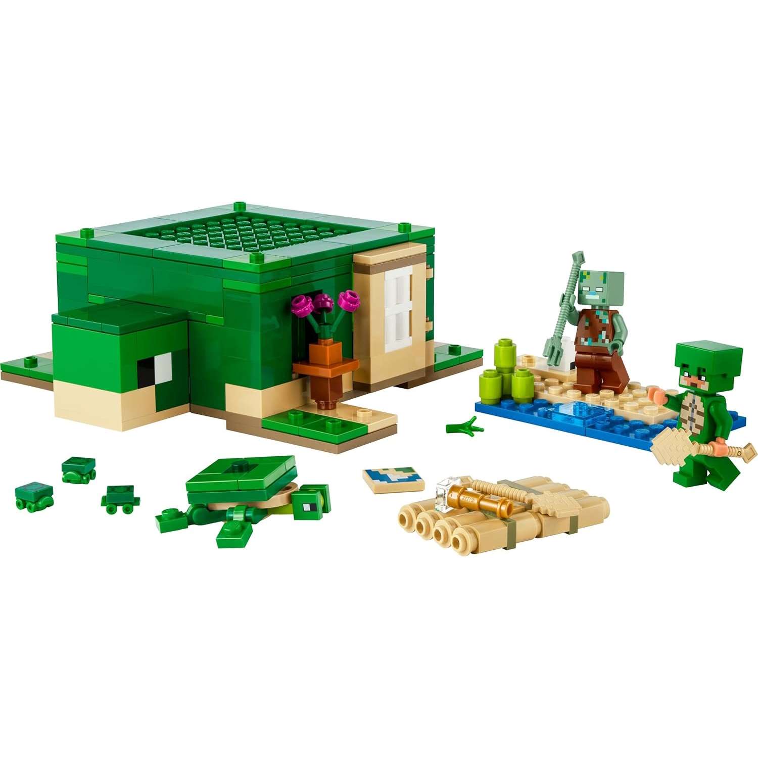Конструктор LEGO Minecraft Черепаший пляжный домик 234 дет. - фото 2