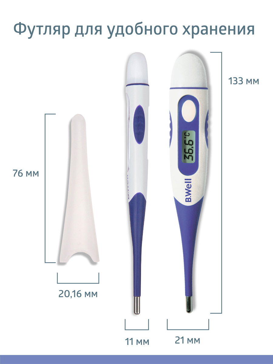 Термометр электронный B.Well - фото 8