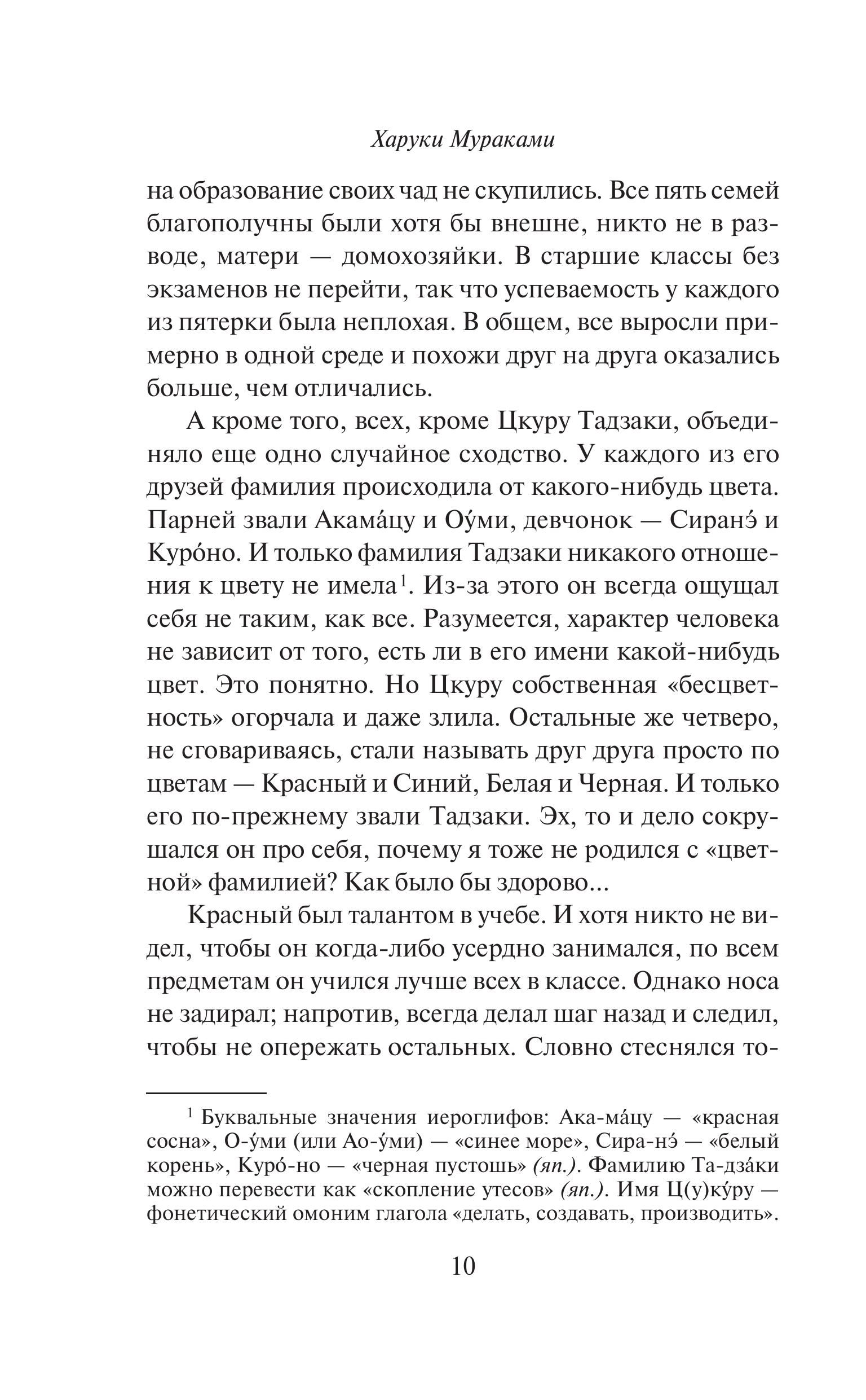 Книга Эксмо Бесцветный Цкуру Тадзаки и годы его странствий - фото 7