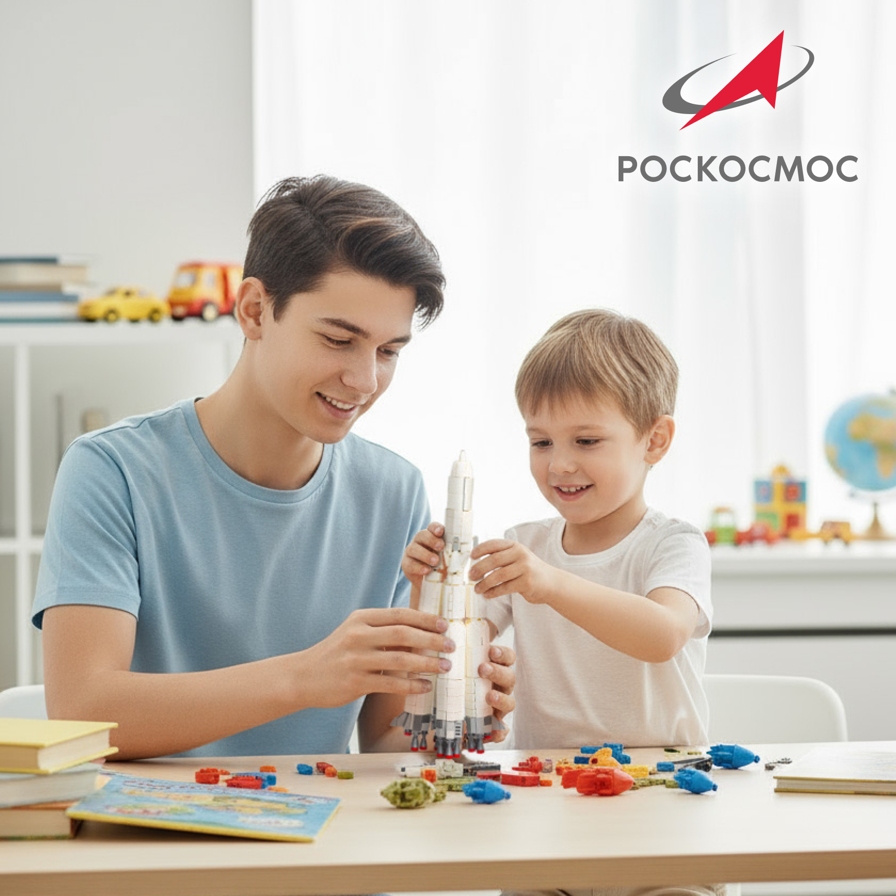 Конструктор Роскосмос Ракета-носитель Спутник 717 дет. - фото 9