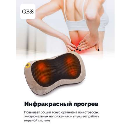 Массажная подушка GESS uShiatsu медицинская