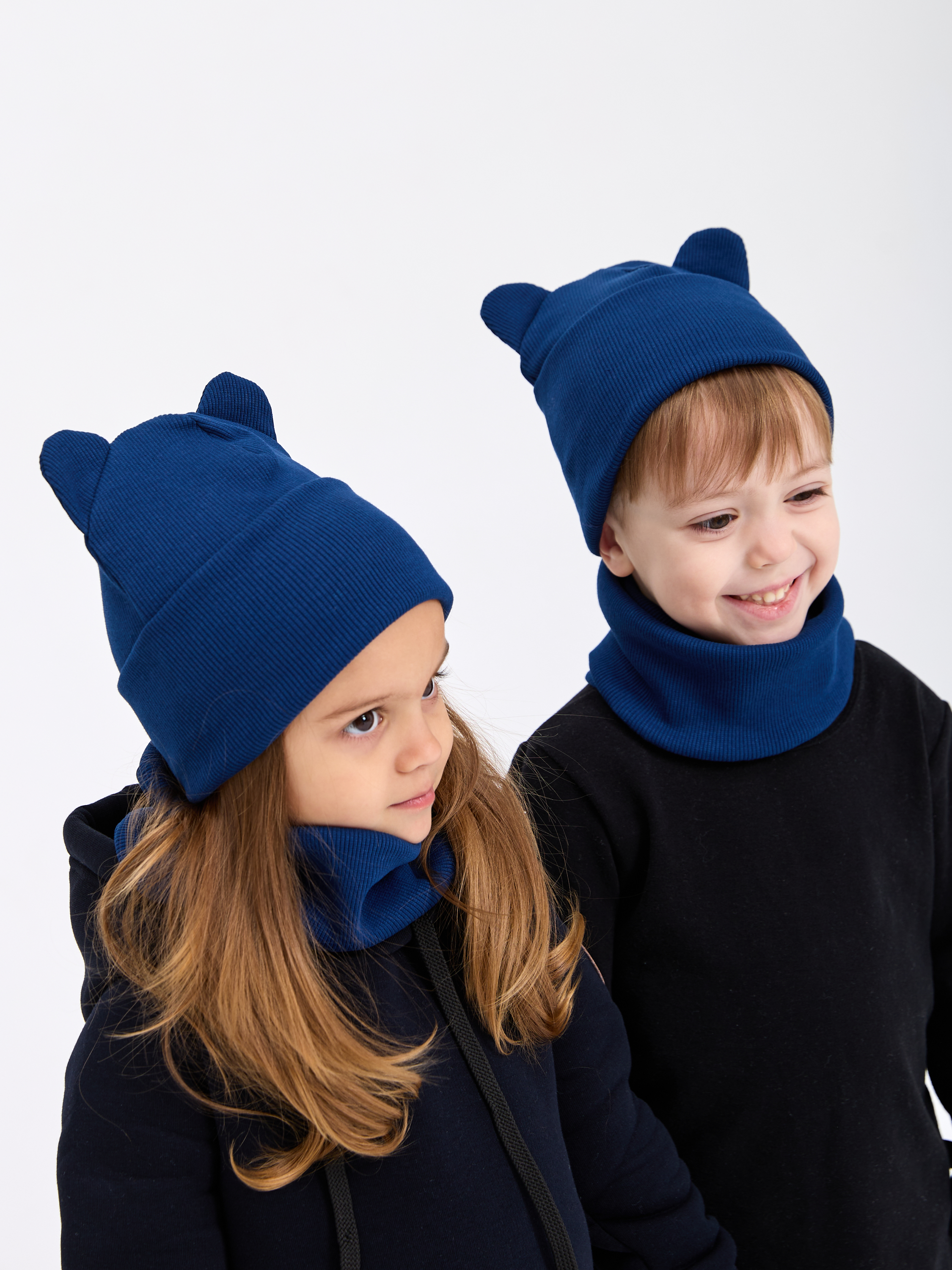 Шапка и снуд Лапушка 0257 тёмно-синий - фото 7