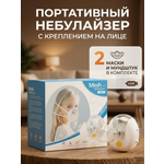 Дорожный ингалятор на аккумуляторе и USB ТОТОША Детский портативный Небулайзер