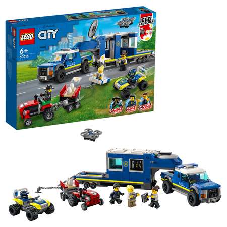 Конструктор LEGO City Police Полицейский трейлер блочный