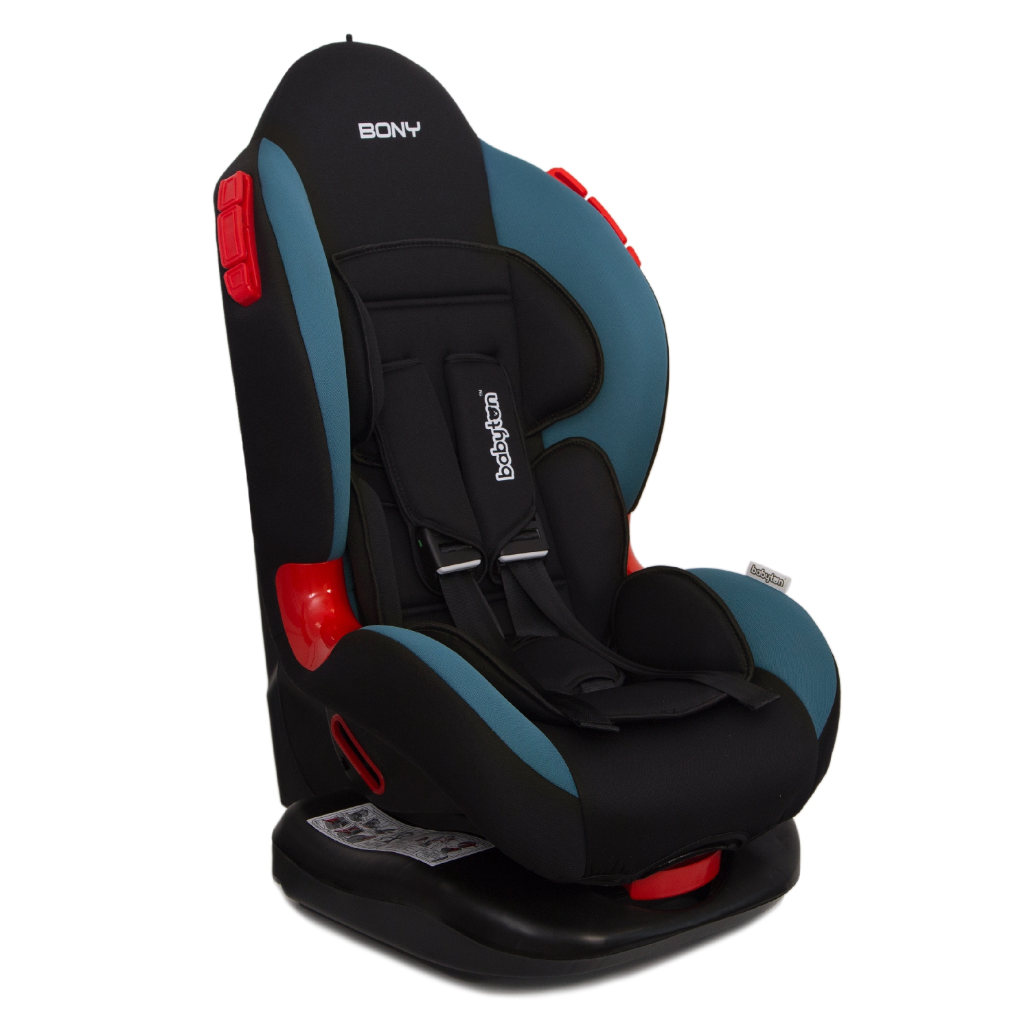 Автокресло Babyton Bony Black-Aqua 1/2 (9-25 кг) черный - фото 12