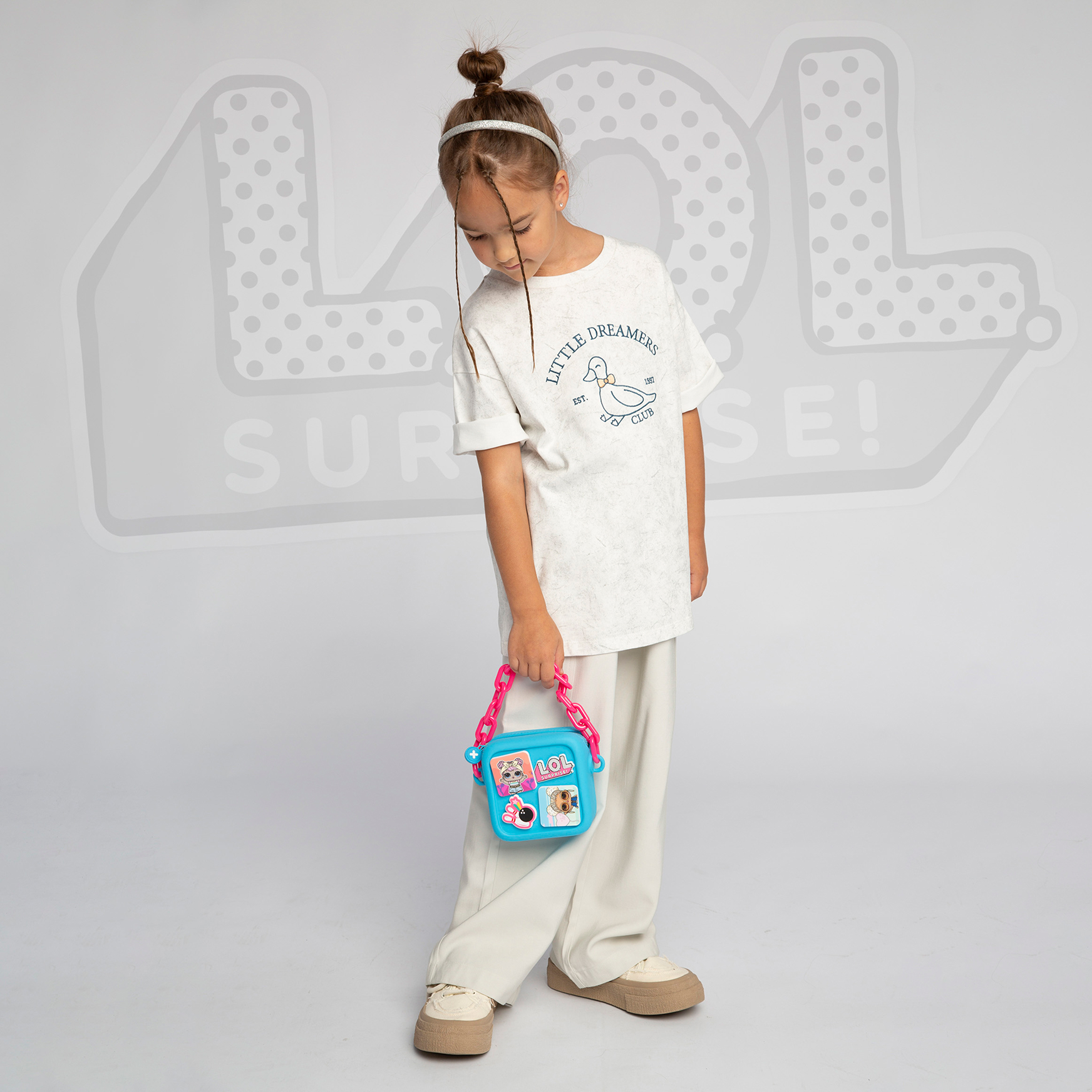 Сумка L.O.L. Surprise! голубая квадратная+джиббитсы - фото 10