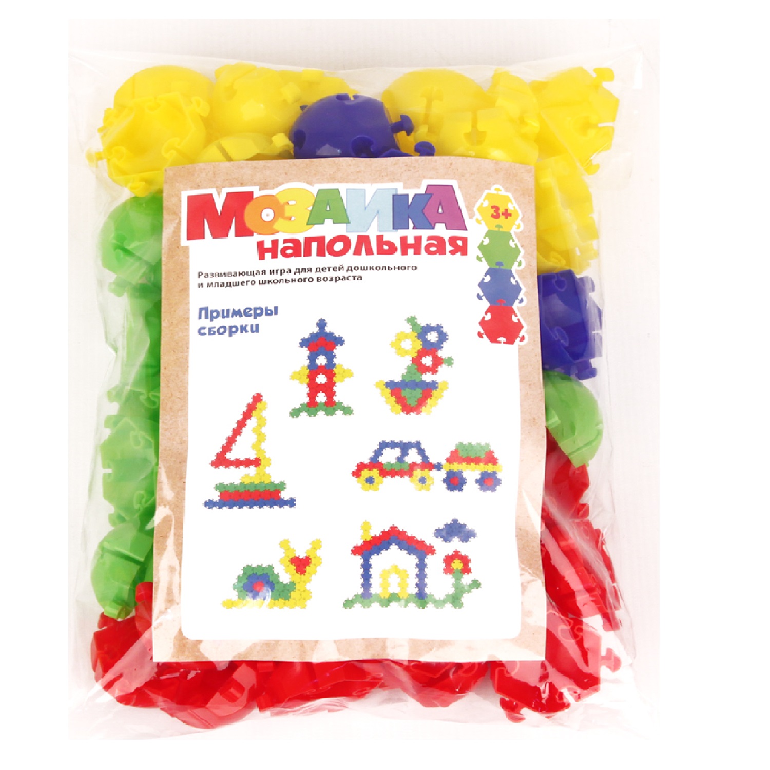 Напольная мозаика Green Plast 80 шт - фото 6