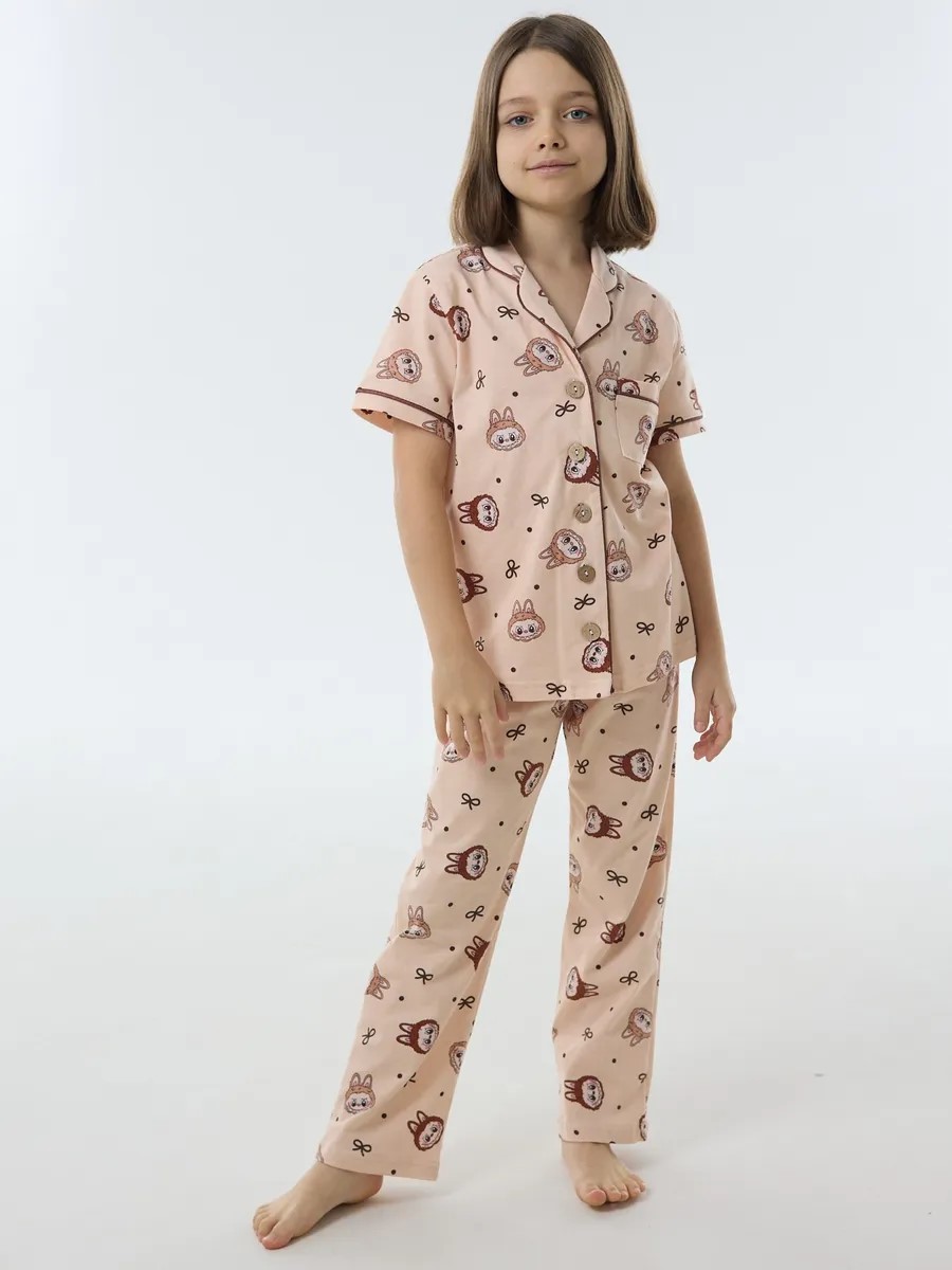 Пижама YAXX 04-пижама лабубу /бежевый - фото 3