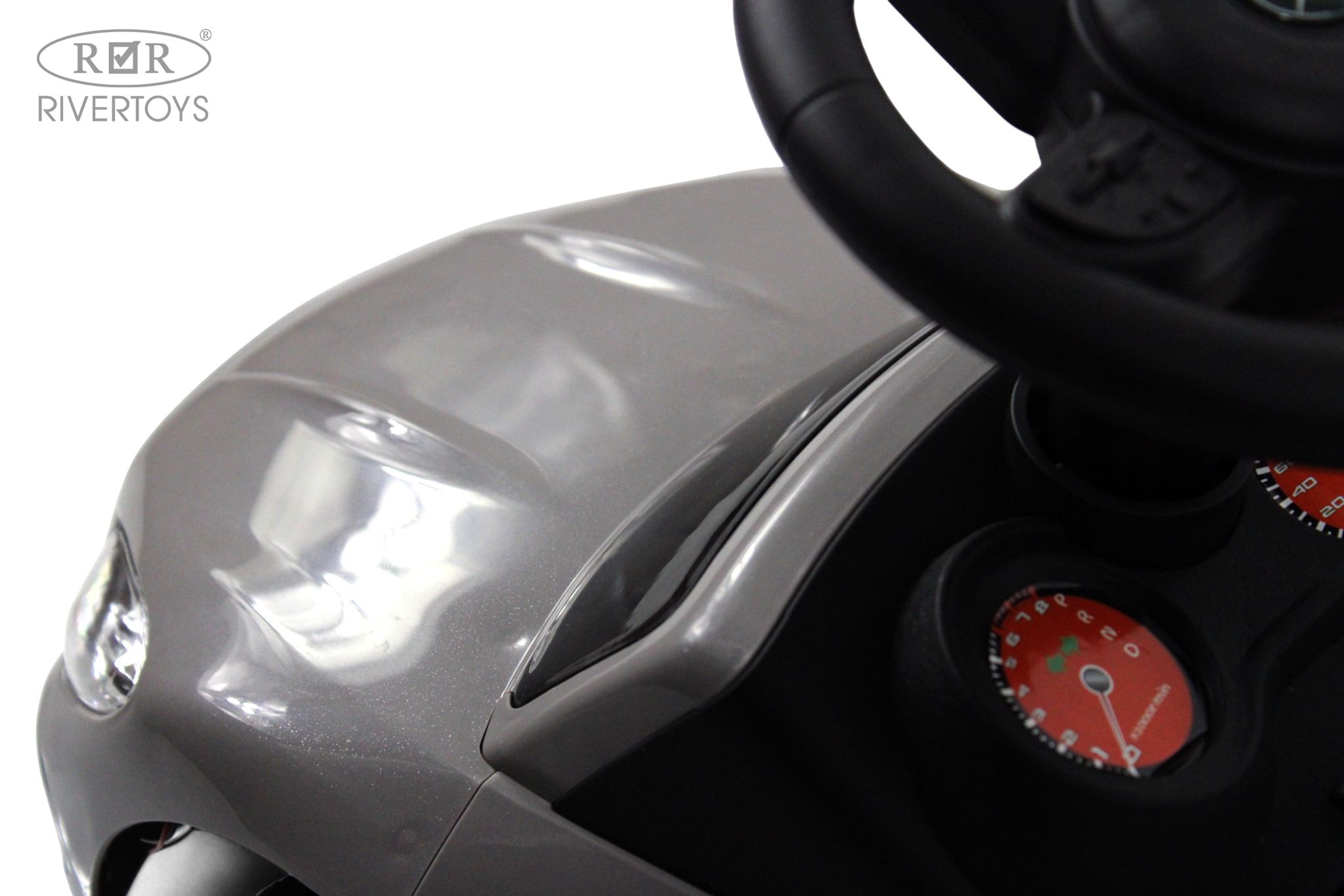 Каталка RIVERTOYS Z004ZZ-M-GREY серый - фото 6
