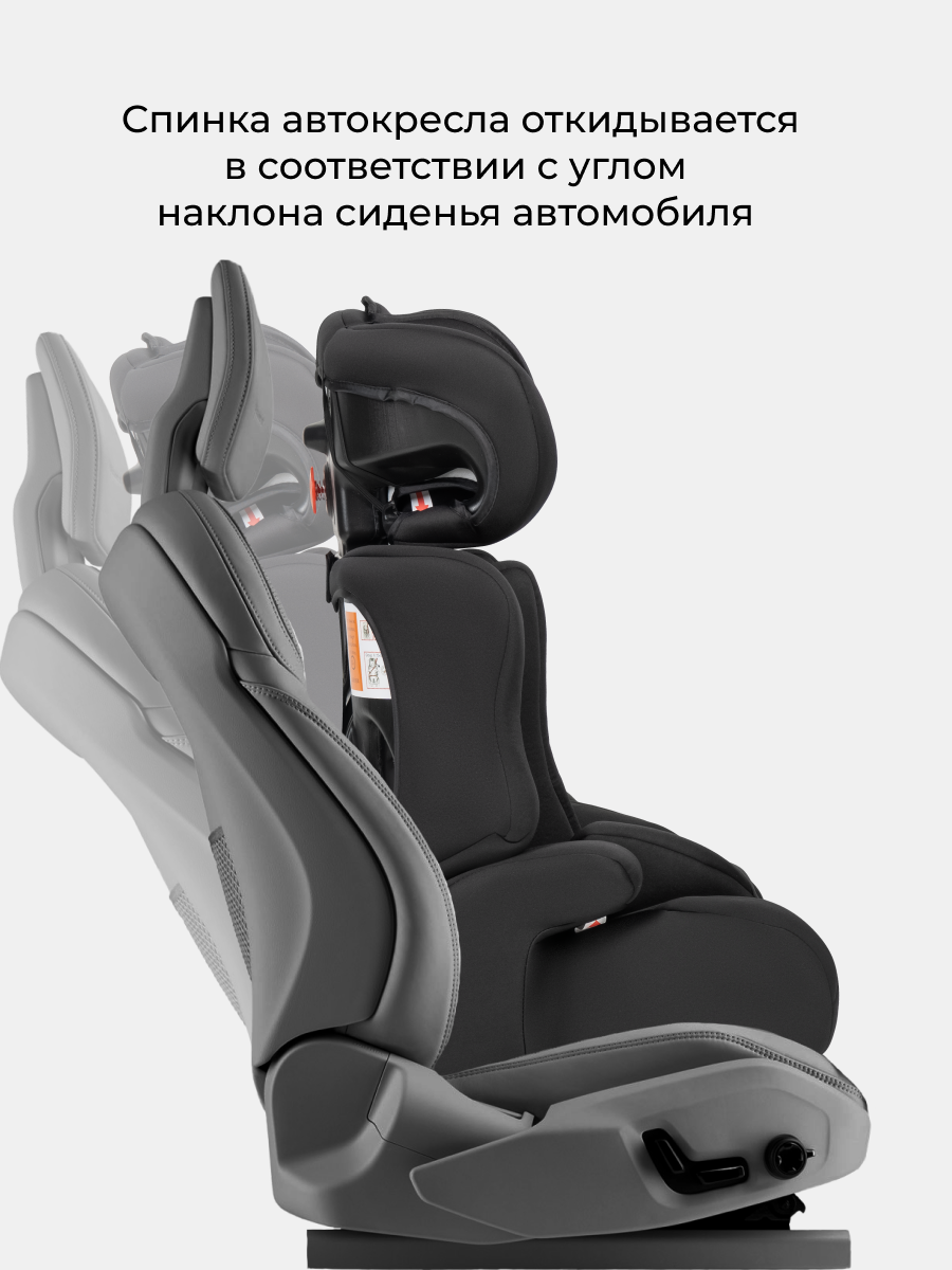 Автокресло Costa HC-01 1/2/3 (9-36 кг) черный - фото 3