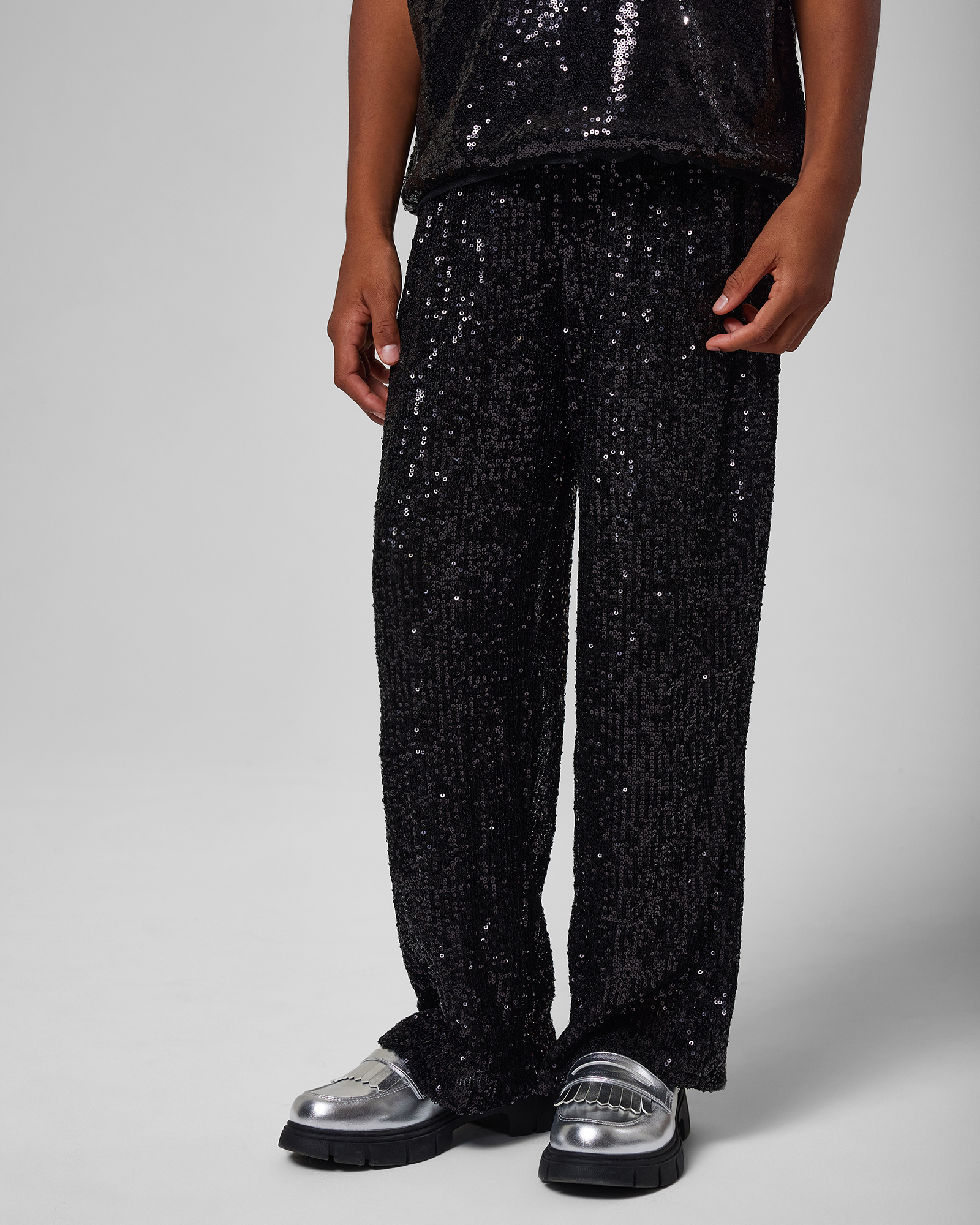 Брюки Orsolini с пайетками W24OR4-NY-53tg-99 - фото 6