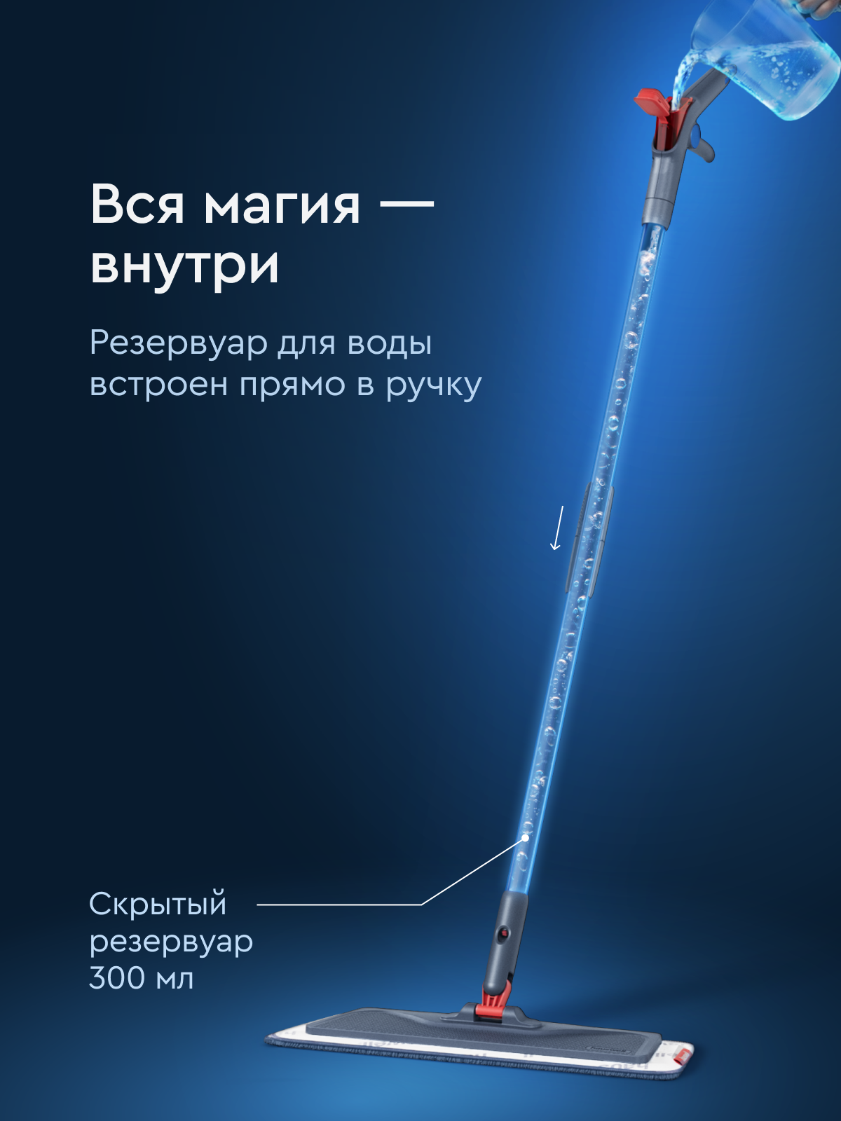 Швабра с распылителем Hauswell SprayPro Lite - фото 2