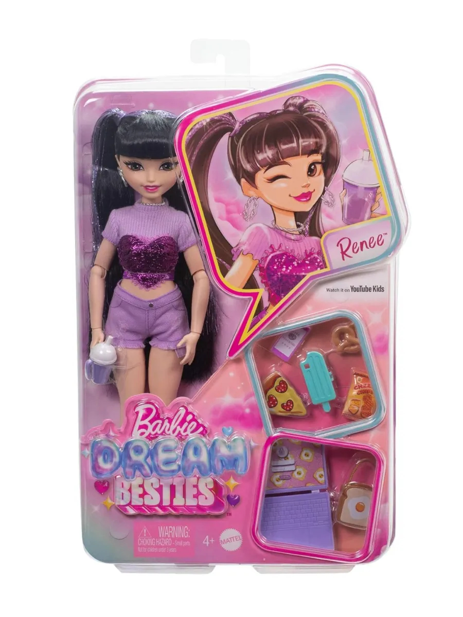 Кукла модельная Barbie Dream Besties Рене HYC24 00-00019606 - фото 1