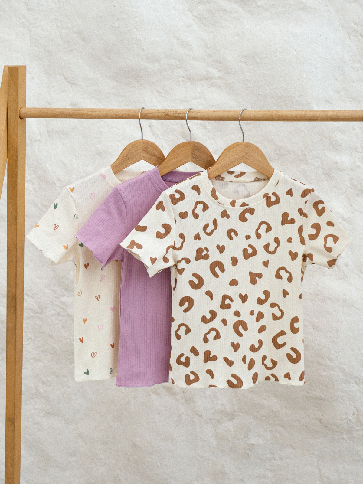 Футболка 3 шт Jelly Whale K24T04-3-Tshrt-Hrt-Leo - фото 1