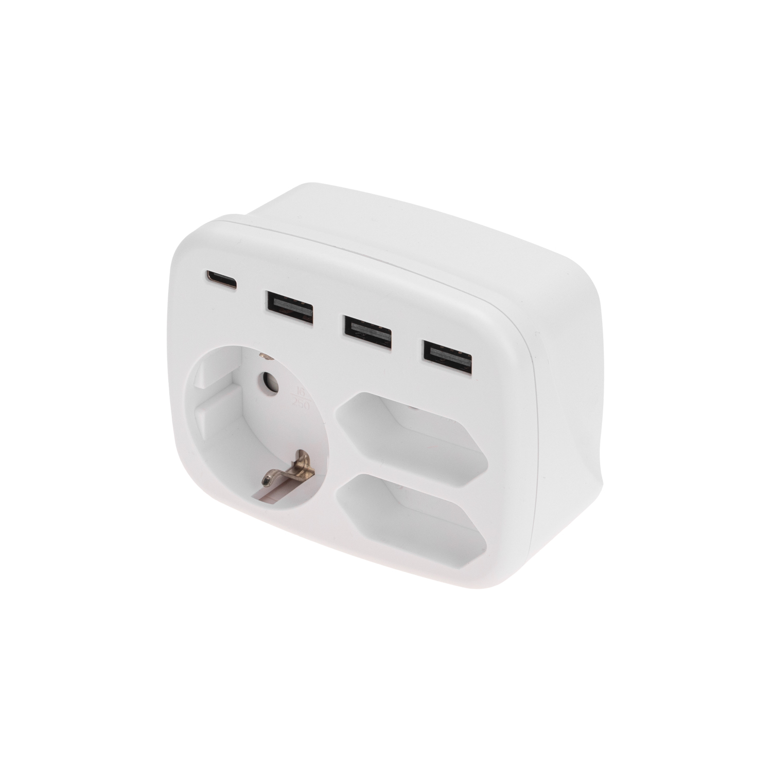 Тройник электрический REXANT 16А с/з 3хUSB-A USB Type-C белый - фото 11