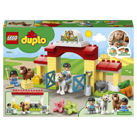 Конструктор LEGO DUPLO Конюшня для лошади и пони блочный