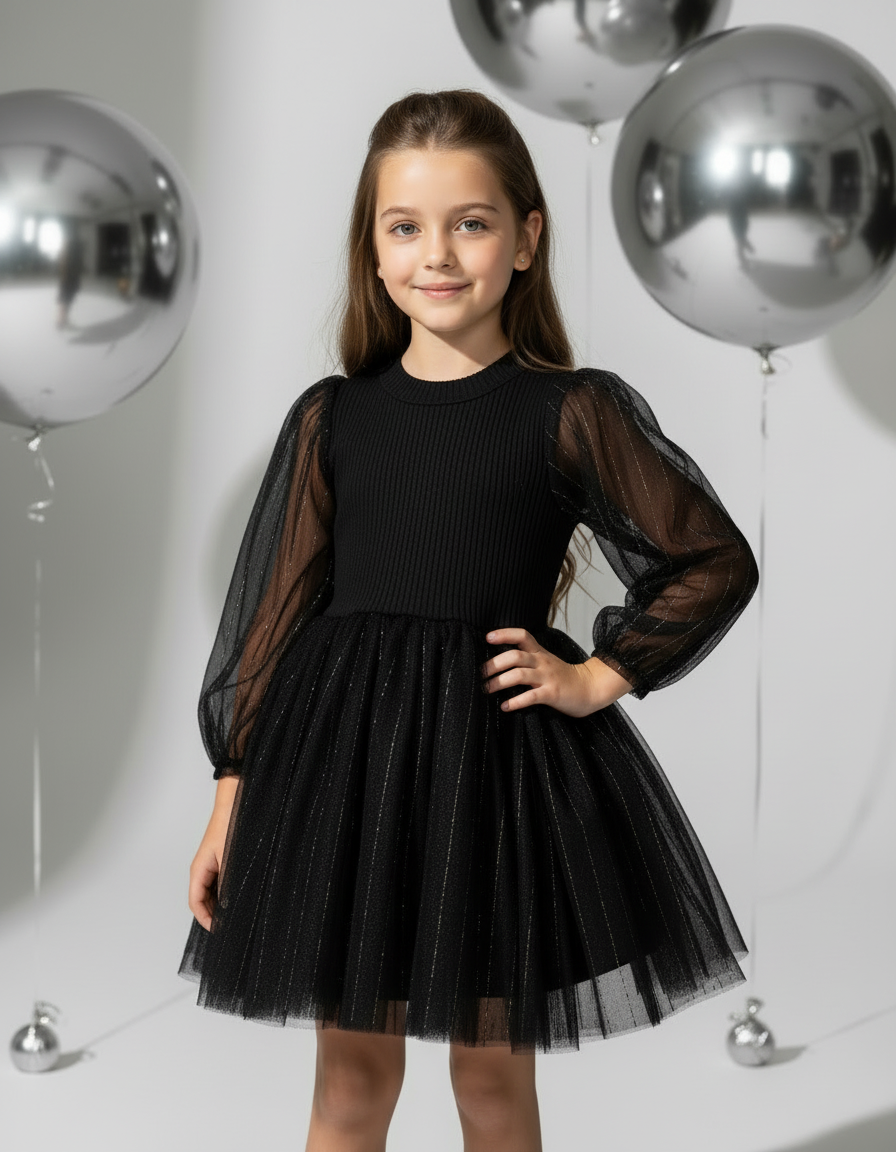 Платье Artcher kids Dress001black - фото 5