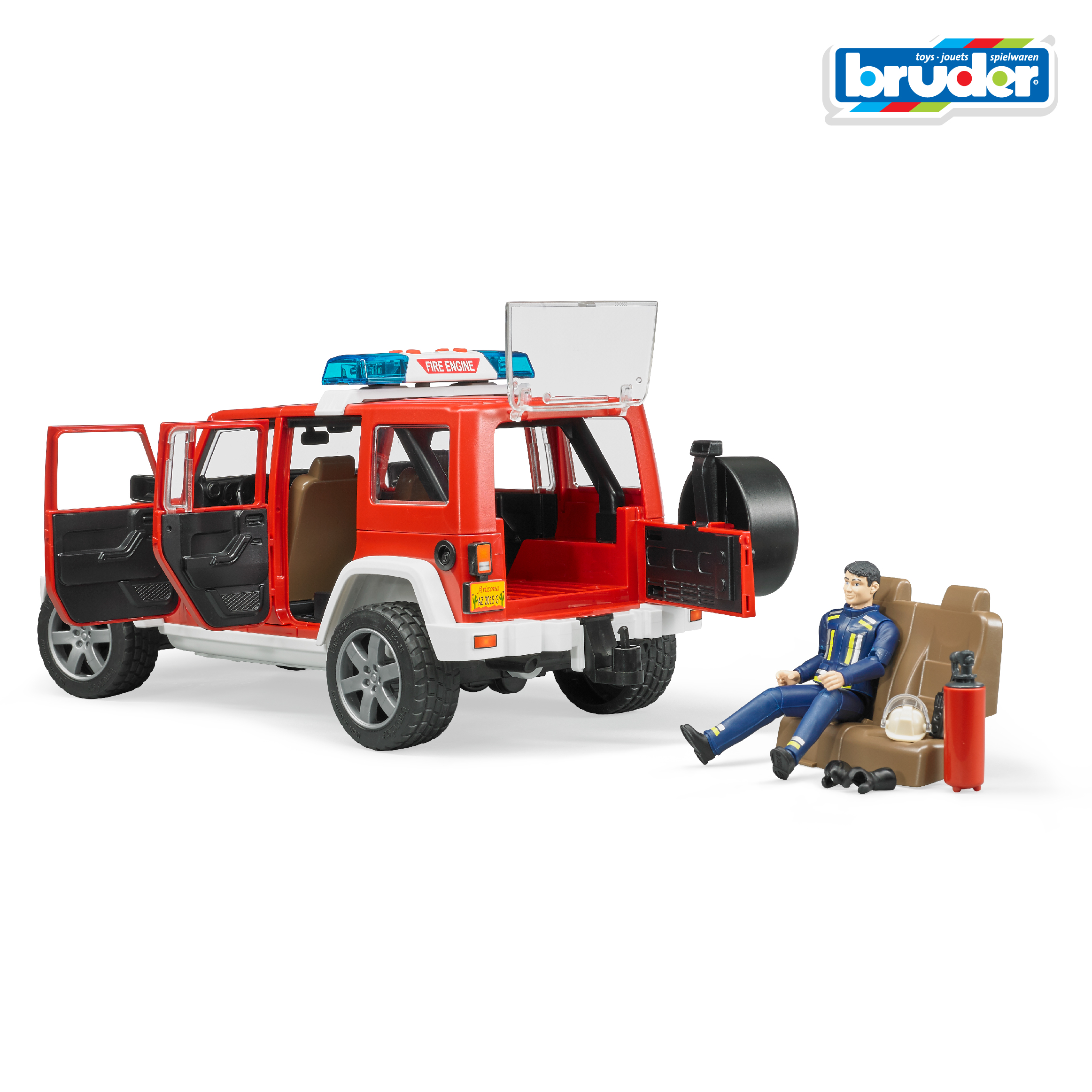 Внедорожник Bruder Jeep Wrangler Unlimited Rubicon 1:16 02-528 - фото 5