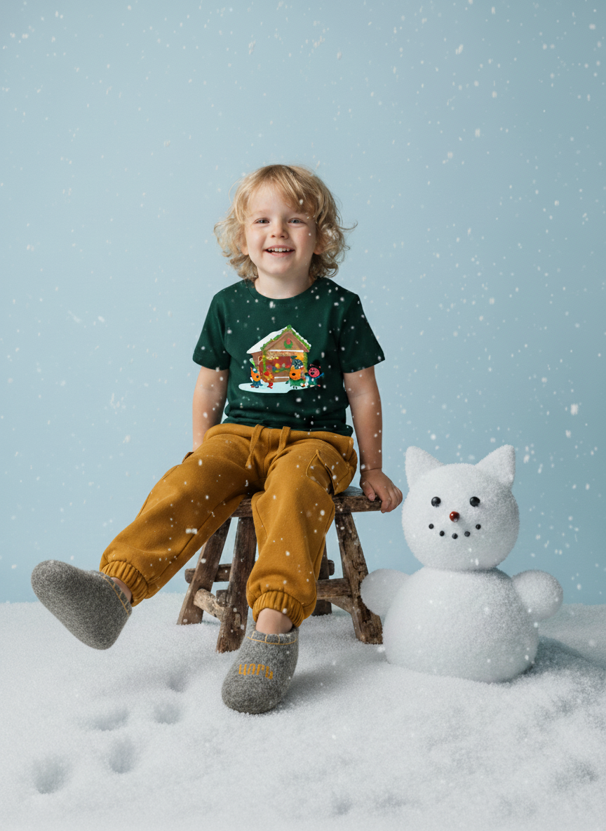 Футболка Три кота TK24252401/темно-зеленый - фото 3