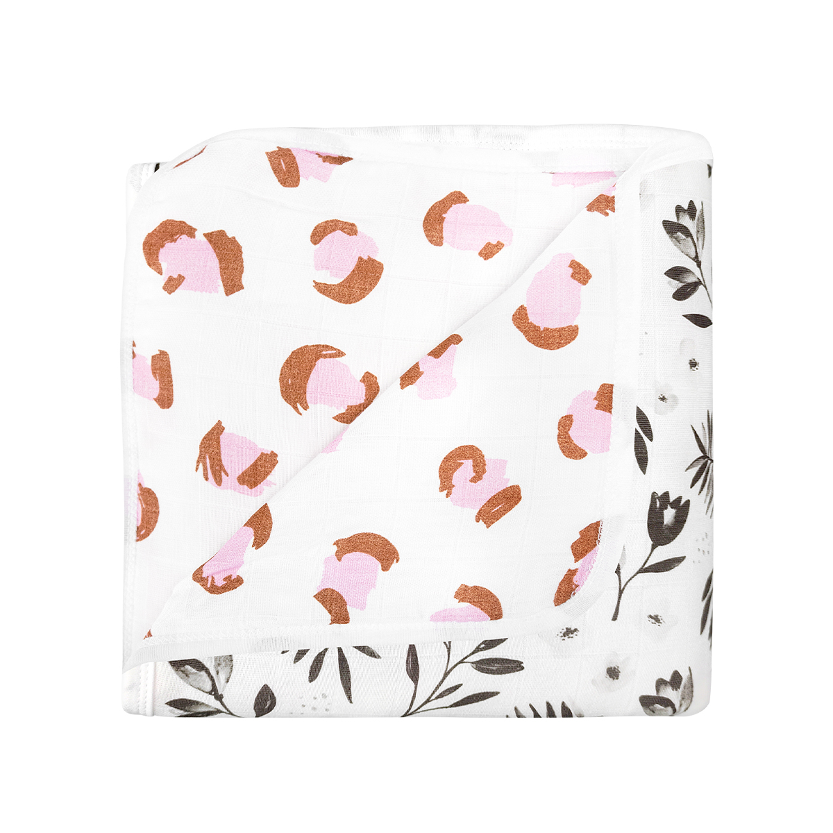 Одеяло Mjolk Цветы Муслиновое утеплённое 75 x 100 см хлопок - фото 2