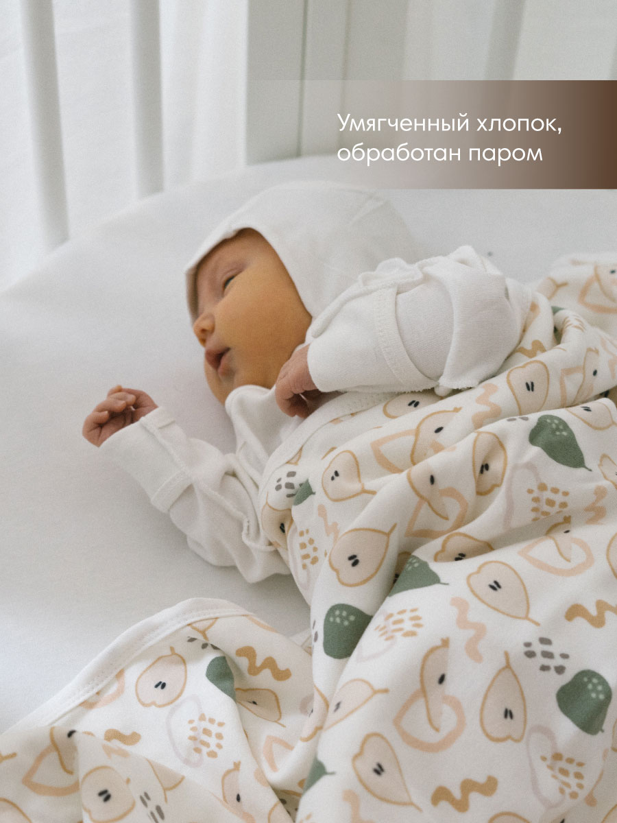 Пелёнка OLANT BABY Pear with me трикотаж 90х90 см - фото 2