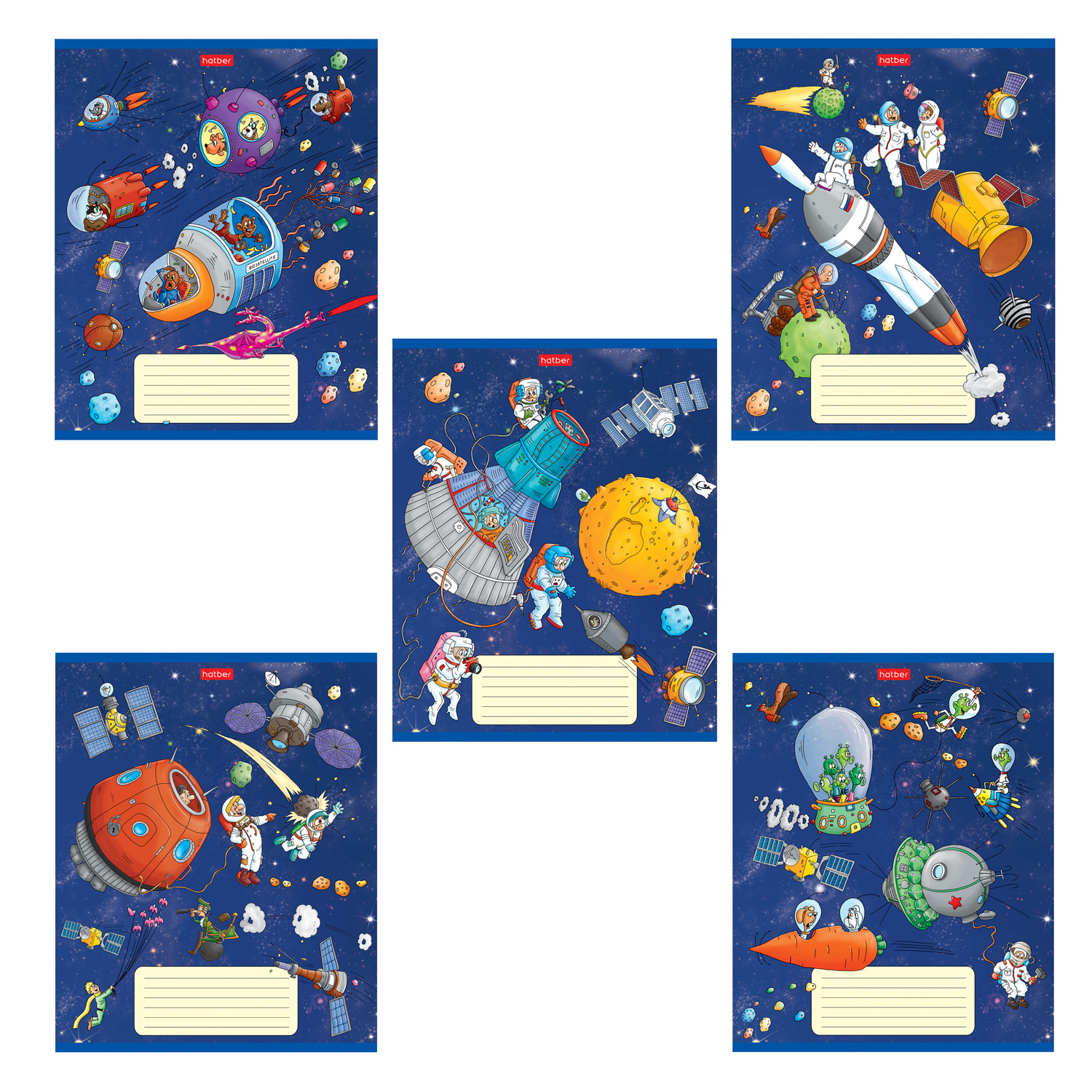 Тетрадь Hatber клетка 18 лист. в ассортименте - фото 1