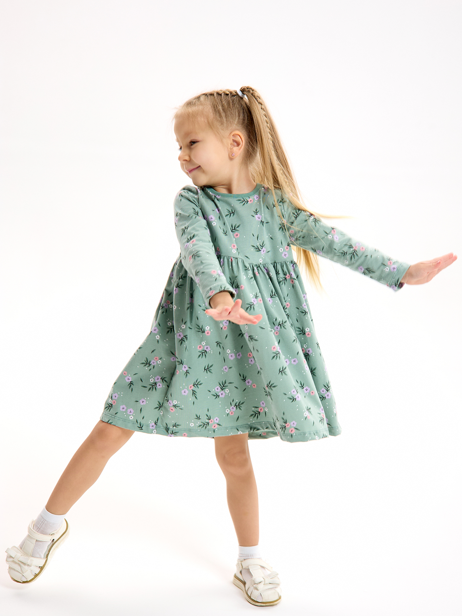 Платье LEVAKIDS платье для девочки_сказочные цветы - фото 3