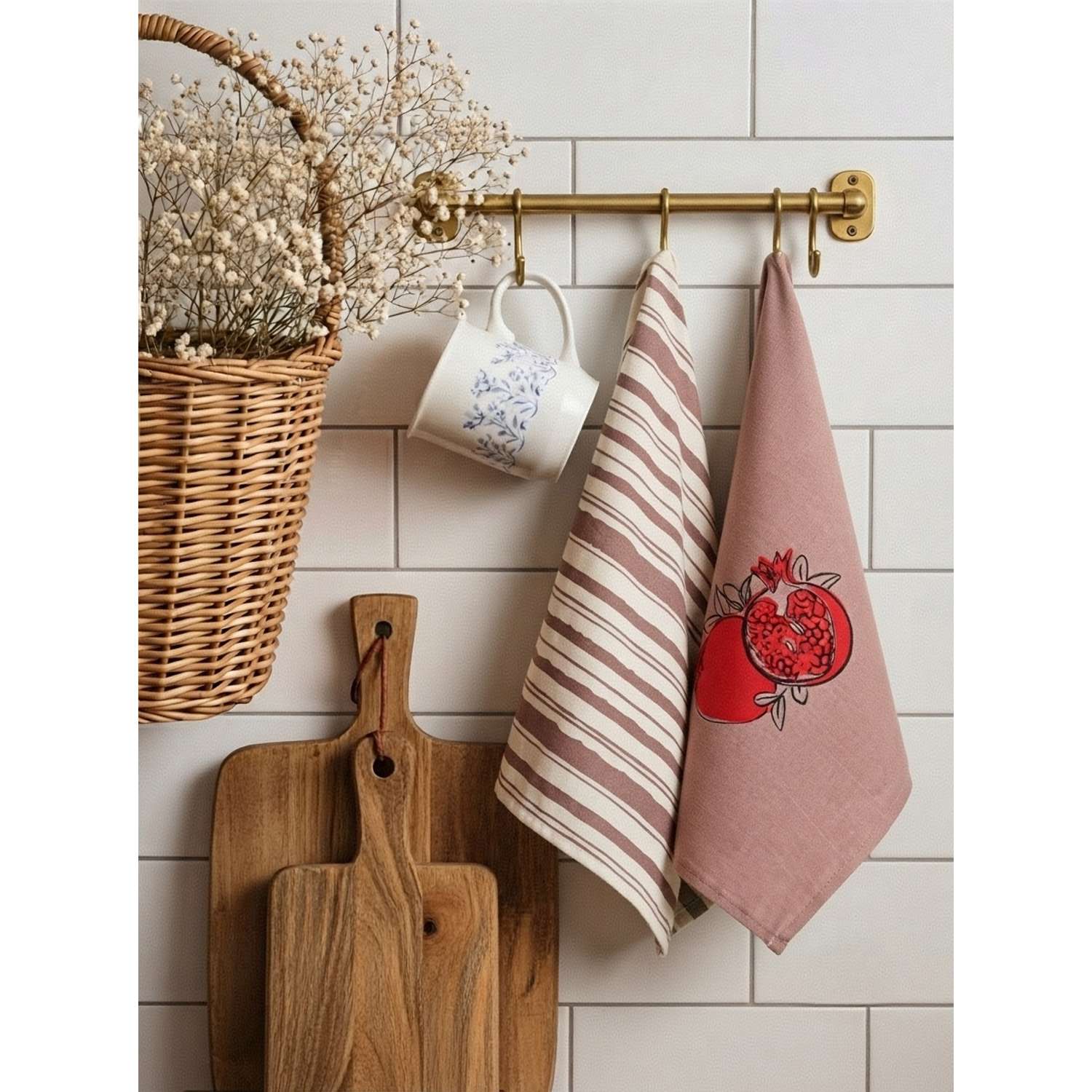 Полотенце MONRO Фрукты 42 x 60 см 2 шт. в ассортименте - фото 1