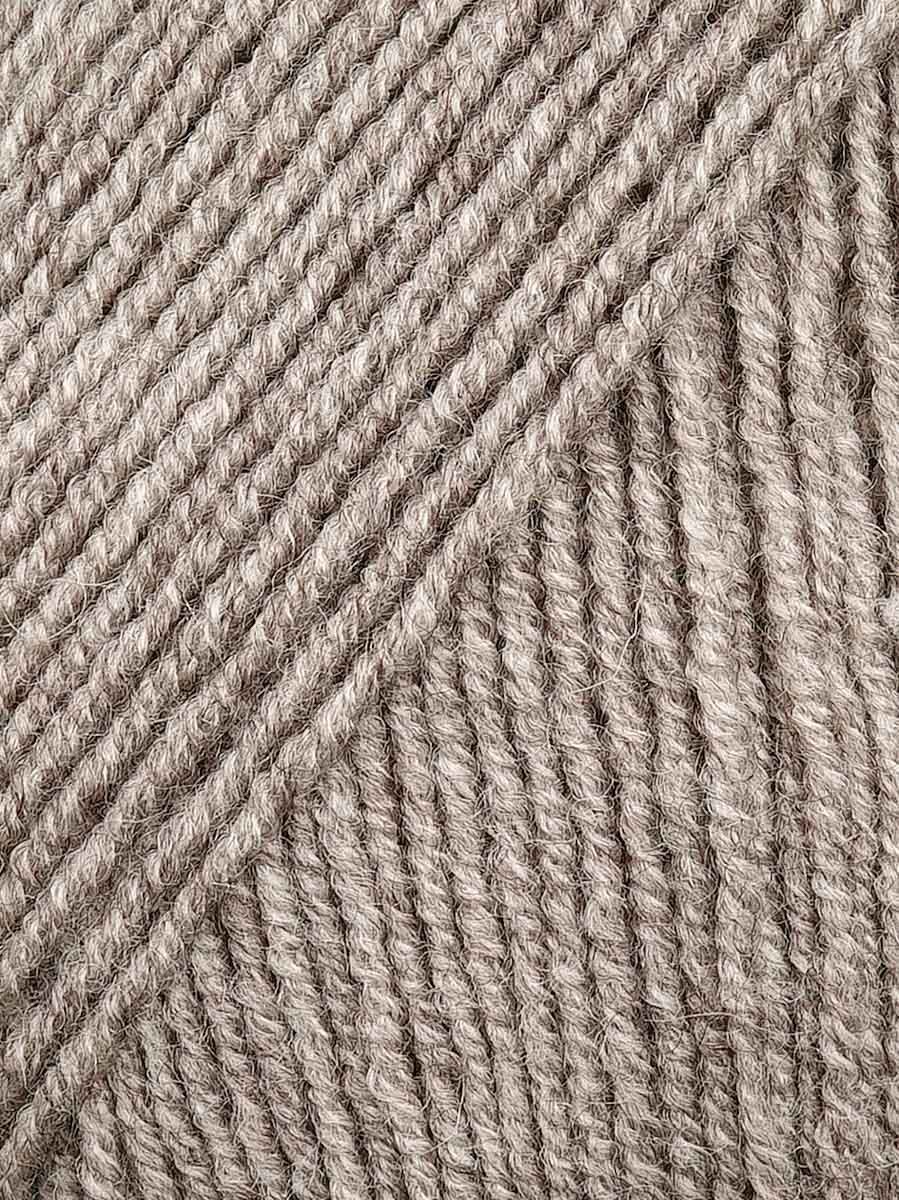 Пряжа Alize полушерстяная мягкая теплая Lanagold fine 100г 390м 5шт светло-коричневый меланж - фото 5