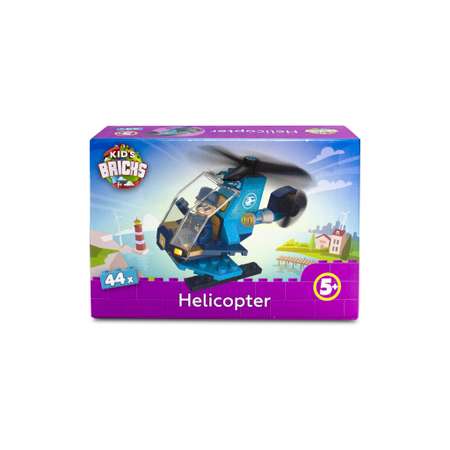 Конструктор kids bricks Вертолет блочный