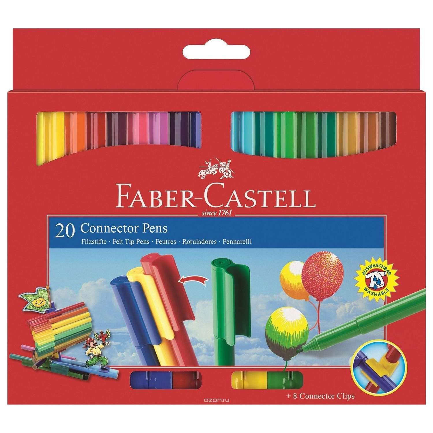 Фломастеры Faber Castell 20 цв. - фото 1
