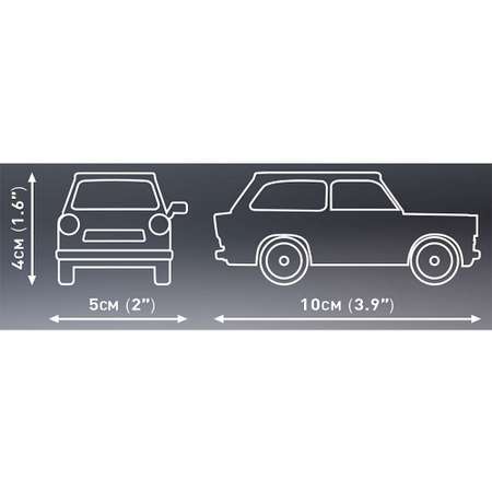 Конструктор COBI Автомобиль Trabant блочный