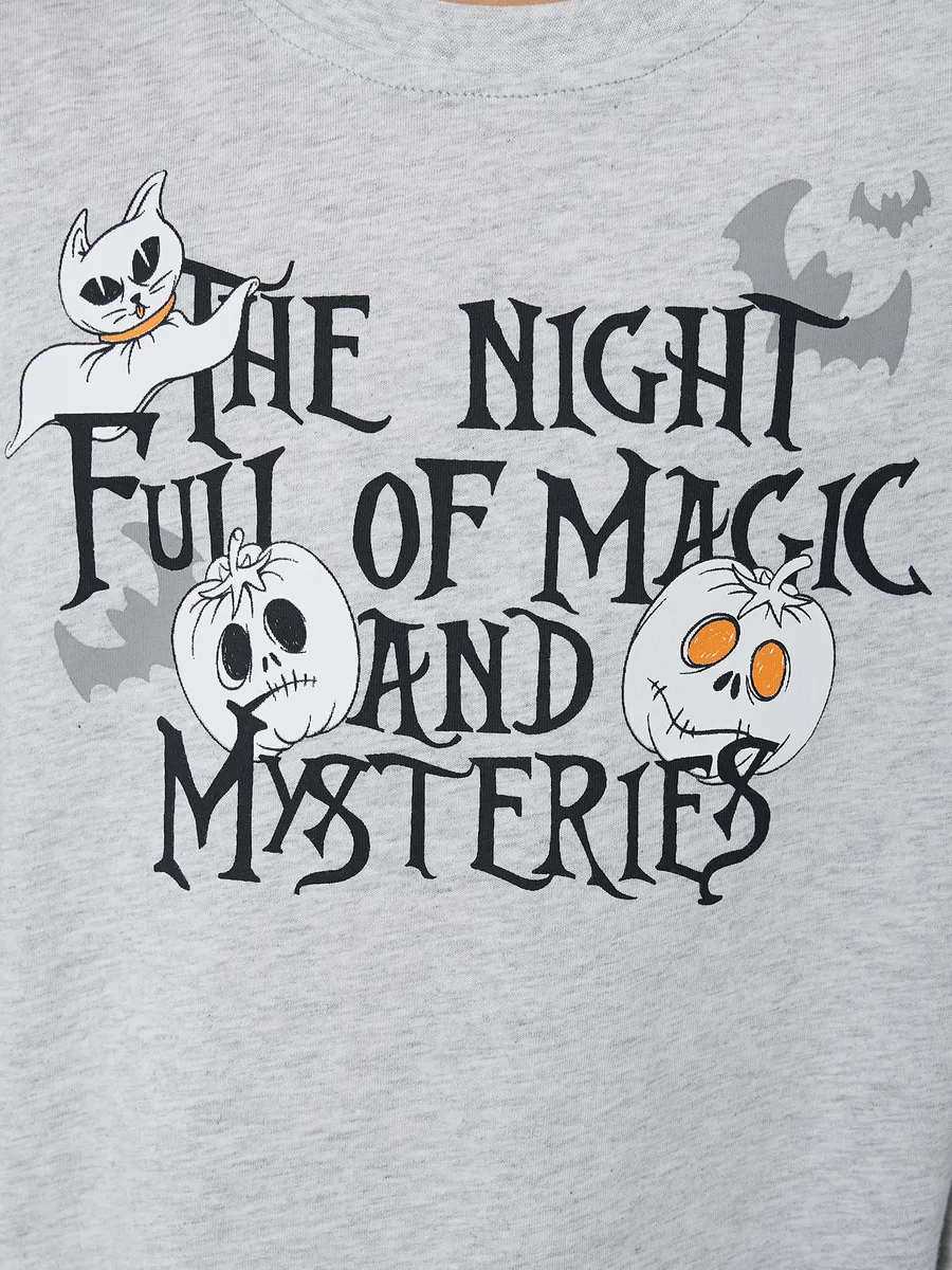 Пижама Mark Formelle (Марк Формэль) 563333/серый меланж 4306-А +привидения на синем - фото 5