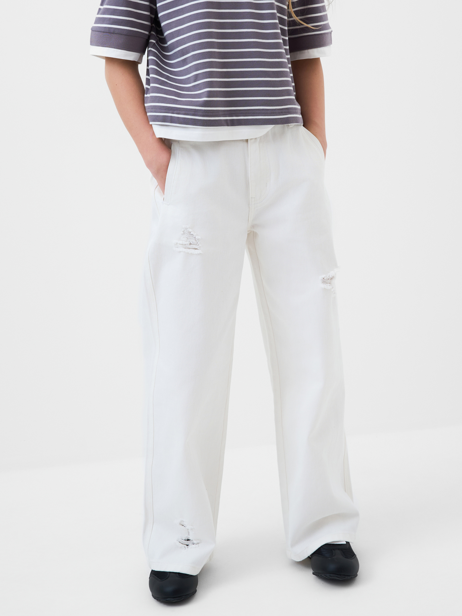 Изображение товара Джинсы PlayToday 158 Светло‑деним, широкий крой, подросток