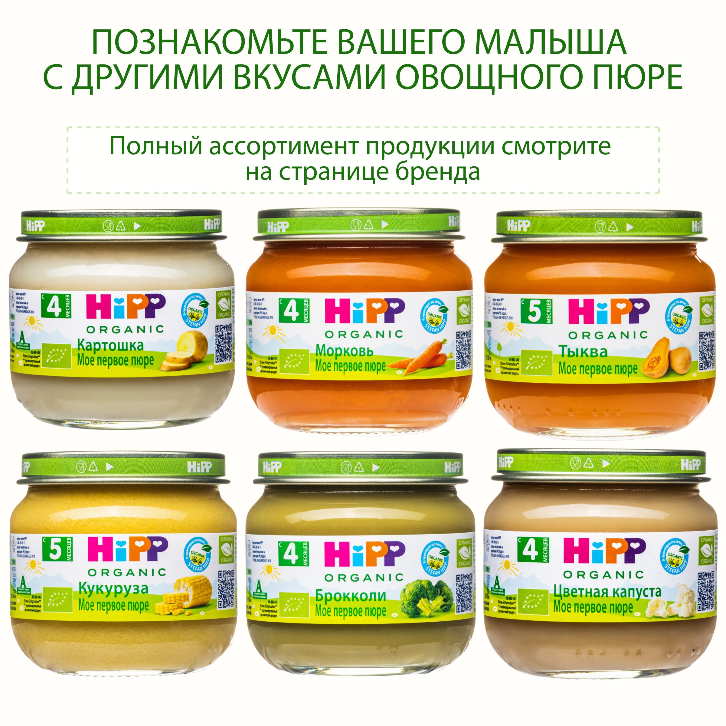 Пюре Hipp Морковь с 4 мес 80 г - фото 6