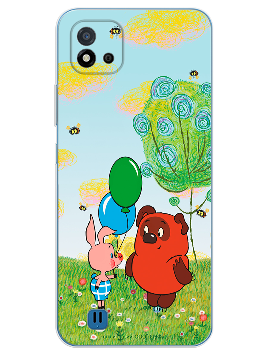 Силиконовый чехол Mcover для смартфона Realme C11 (2021) Союзмультфильм Лучшие друзья - фото 1