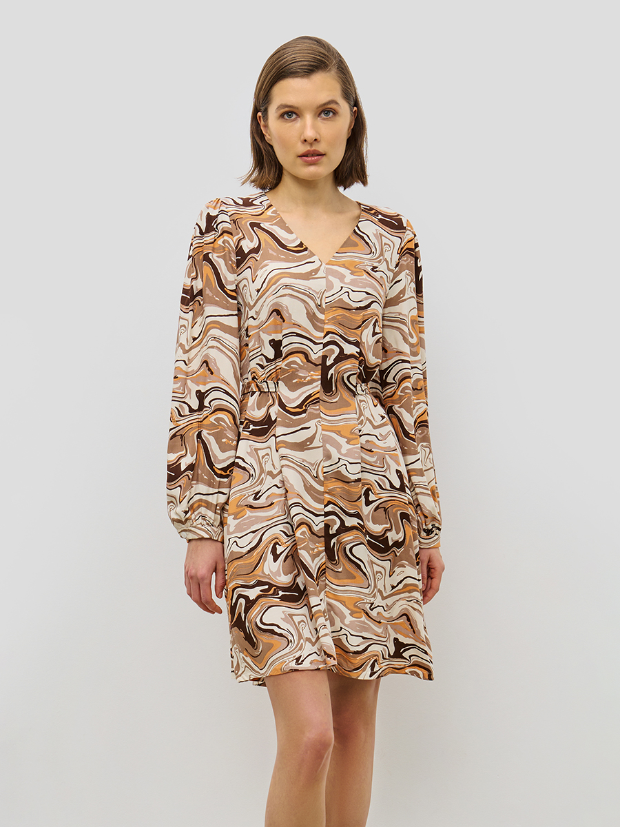 Платье Baon B4523071/PALE COPPER PRINTED - фото 3