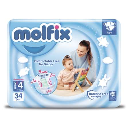 Подгузники Molfix 4 34 шт.