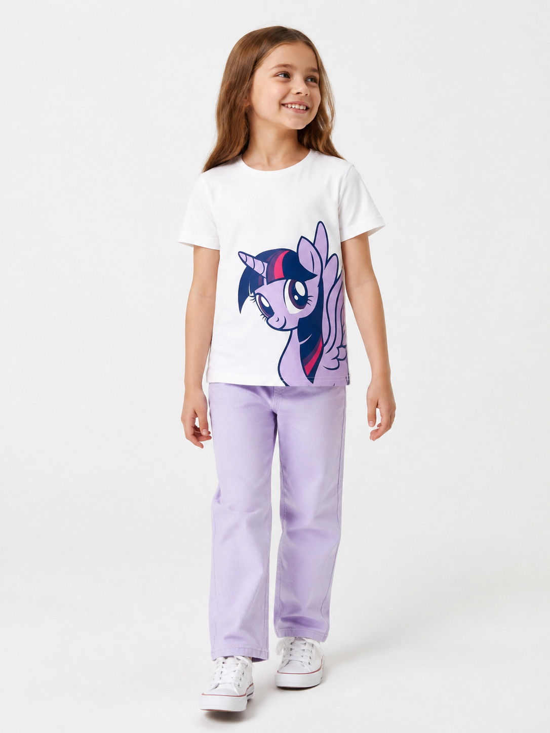 Изображение товара Детская футболка Kaftan 92 с героями My Little Pony для девочек Изображение товара Детская футболка Kaftan 92 с героями My Little Pony для девочек