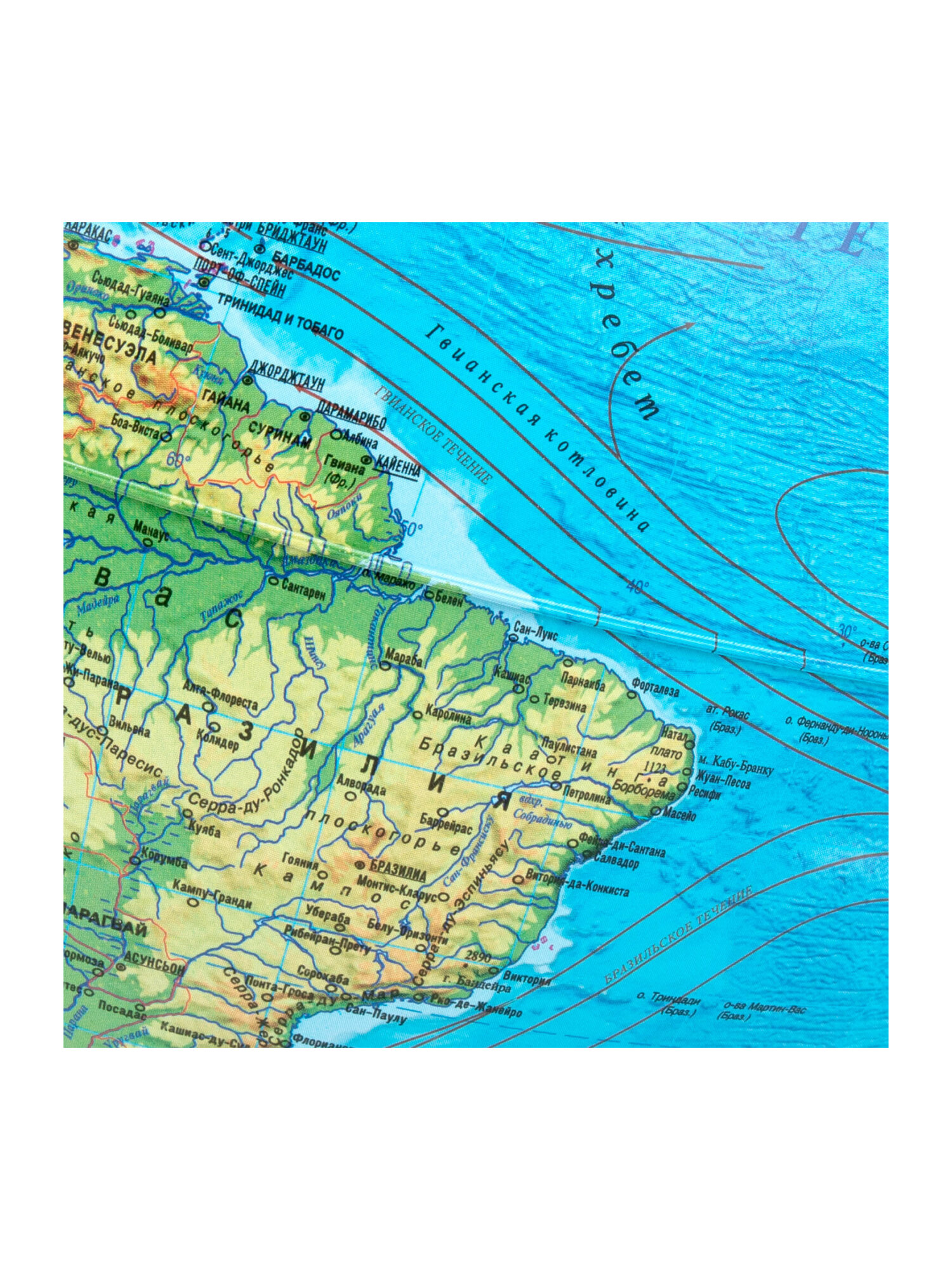 Глобус Globen физический диаметр 25 см - фото 7