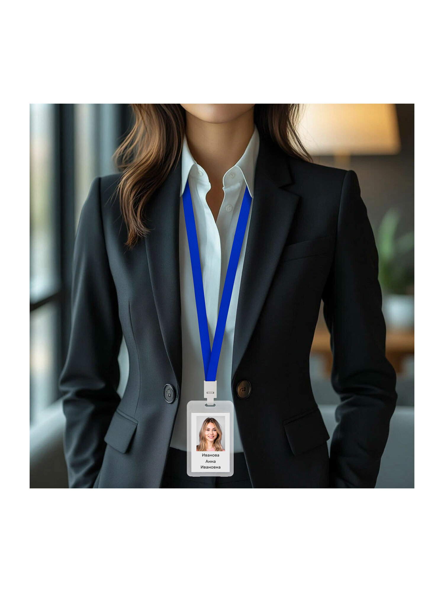 Бейдж Brauberg вертикальный - фото 10