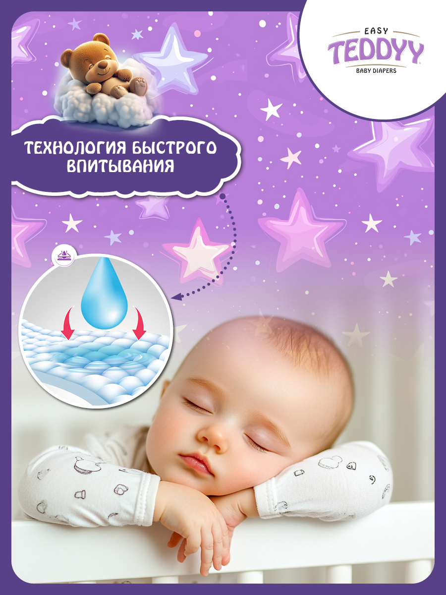 Подгузники Teddy Baby XL 30 шт. - фото 8